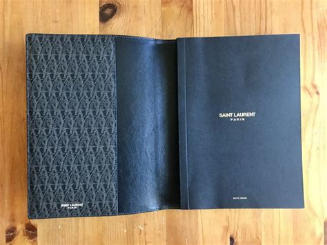 Yves Saint Laurent Leather Notebook Cover 